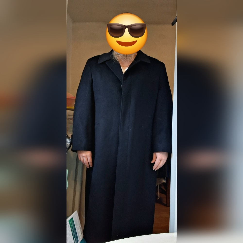 Pronto Moda Cashmere & Super 140’s Wool Coat | Black 46LDescr - Picture 8 of 8